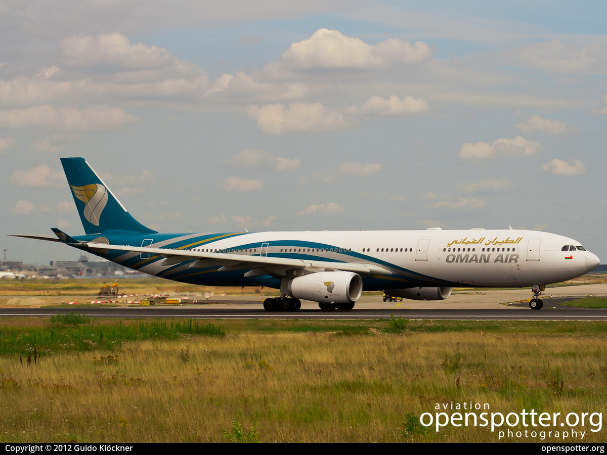 A4O-DD - Oman Air Airbus A330-343X at Frankfurt International Airport (FRA/EDDF) taken by Guido Klöckner | openspotter.org | ID: 4008