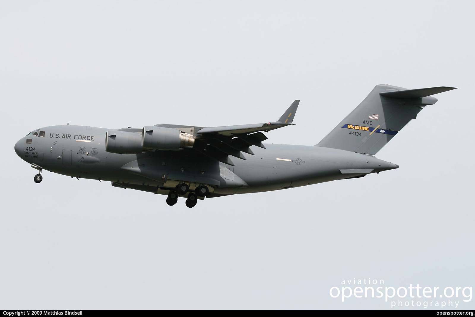 04-4134 - US Airforce (USAF) Boeing C-17A Globemaster III at Berlin-Tegel Airport (TXL/EDDT) taken by Matthias Bindseil | openspotter.org | ID: 44283