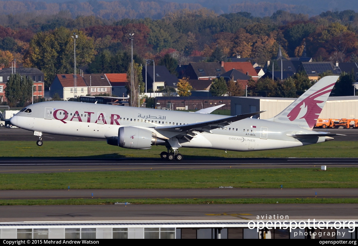 A7-BCL - Qatar Airways Boeing 787-881 Dreamliner at Brussels Airport (Zaventem Airport) (BRU/EBBR) taken by Mehrad Andrew Watson | openspotter.org | ID: 25736