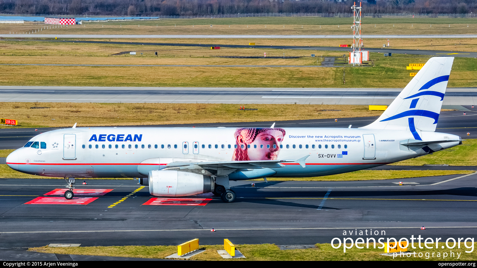 SX-DVV - Aegean Airlines Airbus A320-232 at Düsseldorf International Airport (DUS/EDDL) taken by Arjen Veeninga | openspotter.org | ID: 90057
