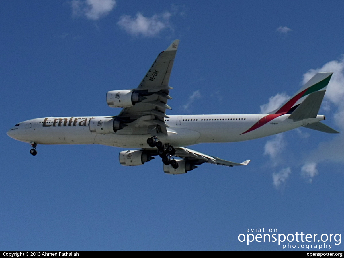 A6-ERF - Emirates Airbus A340-541 at Tunis-Carthage International Airport (TUN/DTTA) taken by Ahmed Fathallah | openspotter.org | ID: 6412