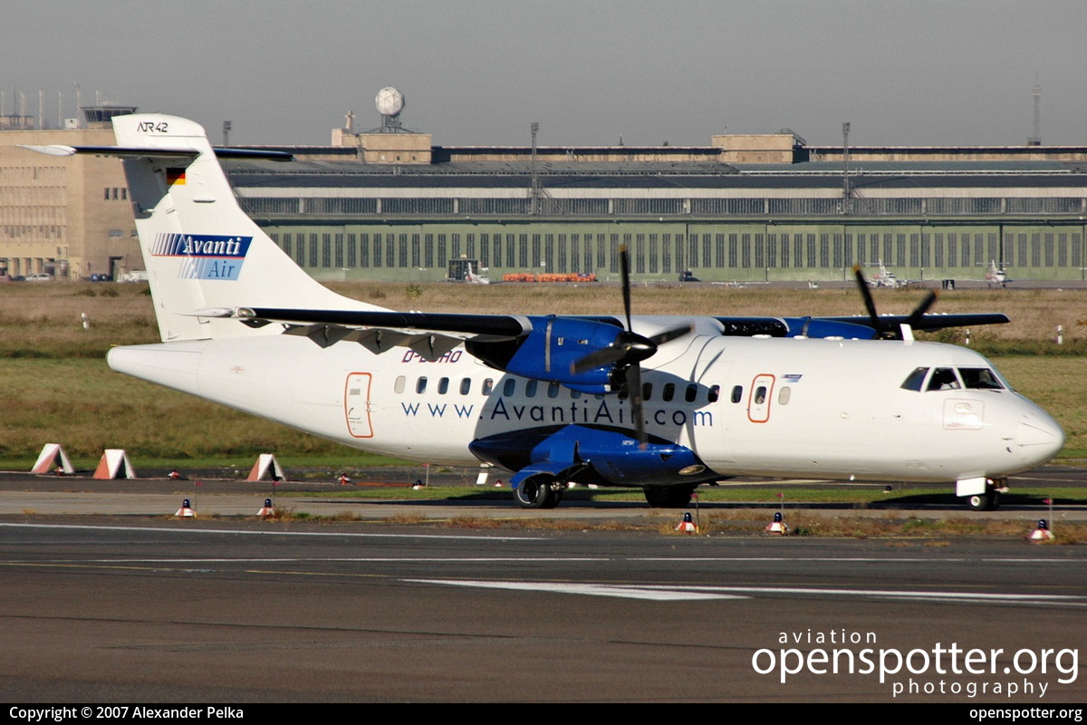 D-BCRO - Avanti Air ATR 42-300(QC) at Berlin-Tempelhof International Airport (THF/EDDI) taken by Alexander Pelka | openspotter.org | ID: 12299