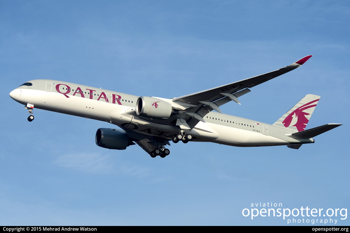 A7-ALA - Qatar Airways Airbus A350-941 at Frankfurt International Airport (FRA/EDDF) taken by Mehrad Andrew Watson | openspotter.org | ID: 19715