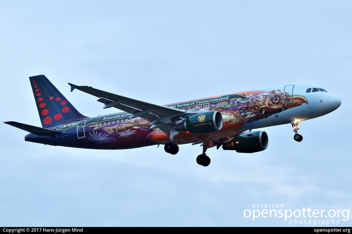 OO-SNF - Brussels Airlines Airbus A320-214 at Berlin-Tegel Airport (TXL/EDDT) taken by Hans-Jürgen Mind | openspotter.org | ID: 40136