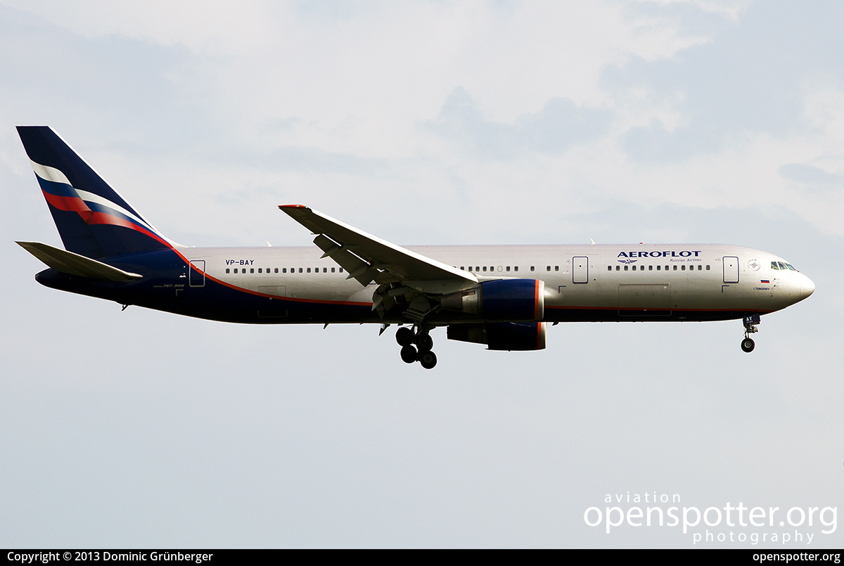 VP-BAY - Aeroflot Russian Airlines Boeing 767-36N(ER) at Berlin-Schönefeld International Airport (SXF/EDDB) taken by Dominic Grünberger | openspotter.org | ID: 7513