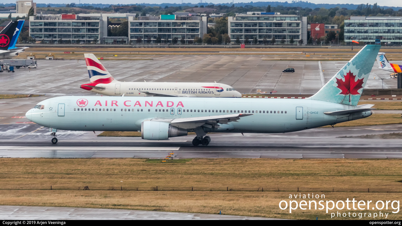 C-GHOZ - Air Canada Boeing 767-375(ER) at London Heathrow Airport (LHR/EGLL) taken by Arjen Veeninga | openspotter.org | ID: 67645