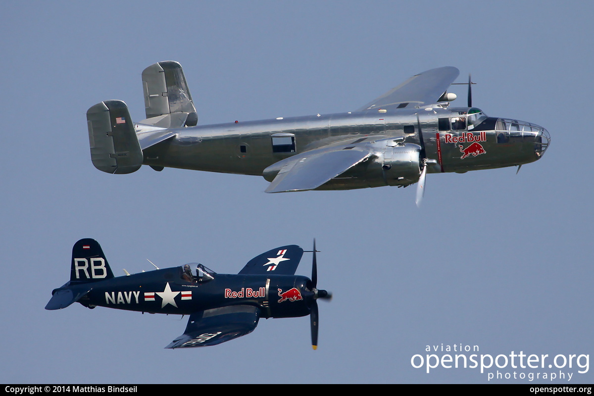 N6123C - Red Bull - The Flying Bulls North American B-25J Mitchell at Berlin-Schönefeld International Airport (SXF/EDDB) taken by Matthias Bindseil | openspotter.org | ID: 16461