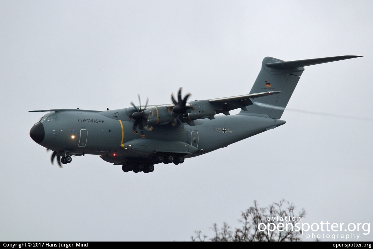 54+04 - German Air Force (Luftwaffe) Airbus A400M at Berlin-Tegel Airport (TXL/EDDT) taken by Hans-Jürgen Mind | openspotter.org | ID: 39963