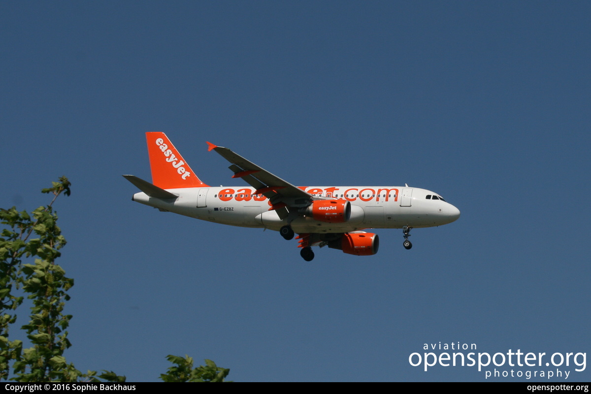 G-EZBZ - easyJet Airbus A319-111 at Berlin-Schönefeld International Airport (SXF/EDDB) taken by Sophie Backhaus | openspotter.org | ID: 29750