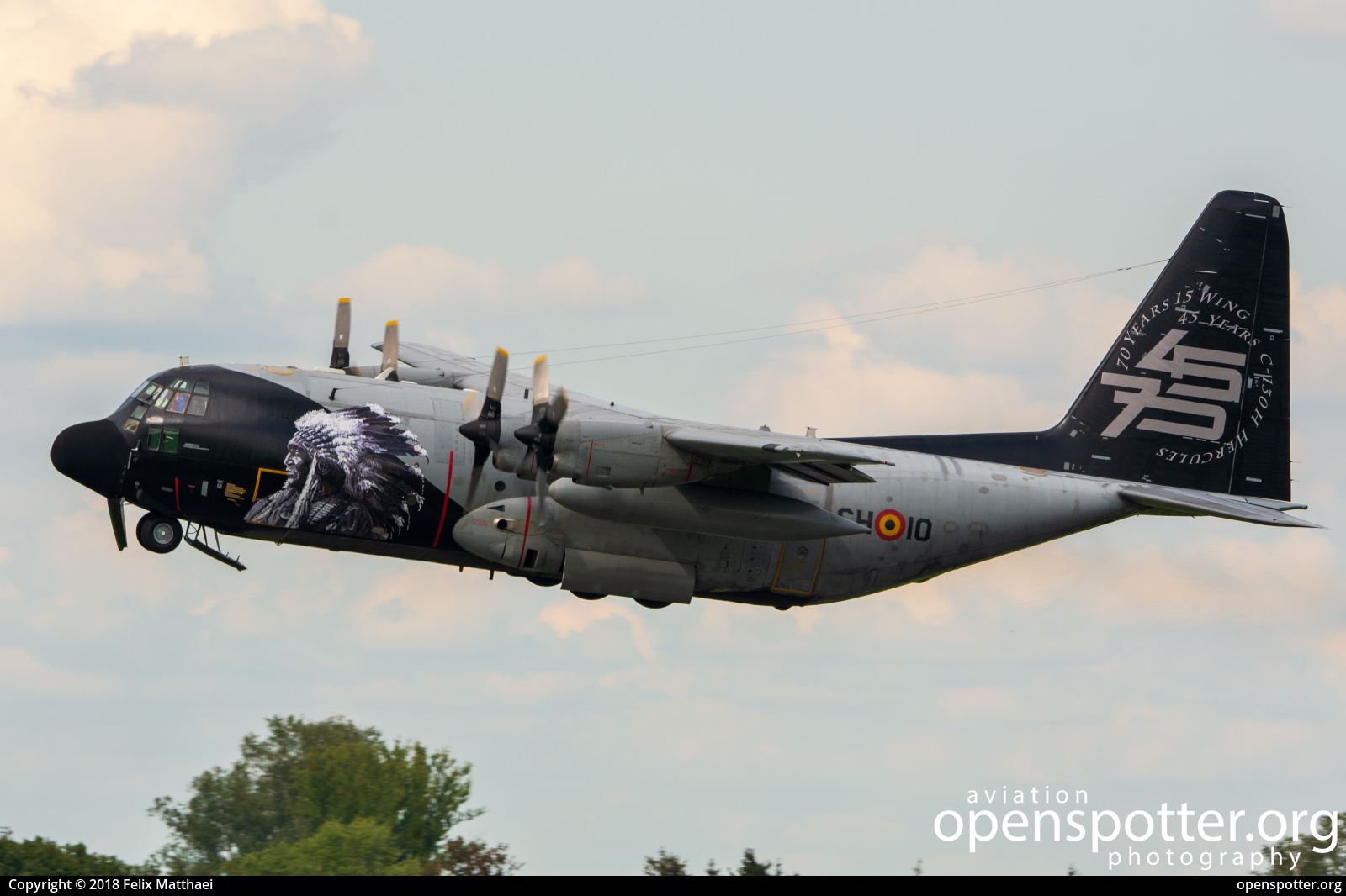 CH-10 - Belgian Air Force Lockheed C-130H  Hercules at Radom-Sadków Airport (RDO/EPRA) taken by Felix Matthaei | openspotter.org | ID: 56648
