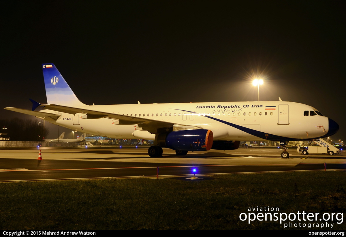EP-AJC - Meraj Airlines Airbus A320-232 at Zurich International Airport (ZRH/LSZH) taken by Mehrad Andrew Watson | openspotter.org | ID: 19848