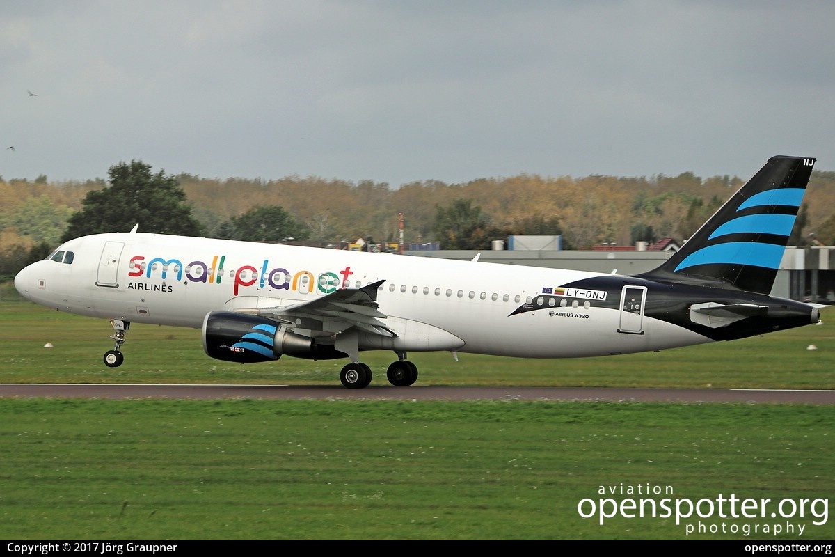 LY-ONJ - Small Planet Airlines Airbus A320-214 at Braunschweig-Wolfsburg Regional Airport (BWE/EDVE) taken by Jörg Graupner | openspotter.org | ID: 47771
