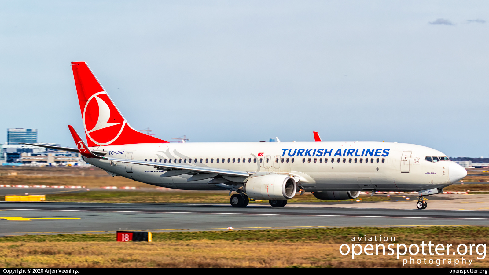 TC-JHU - Turkish Airlines Boeing 737-8F2(WL) at Frankfurt International Airport (FRA/EDDF) taken by Arjen Veeninga | openspotter.org | ID: 90063