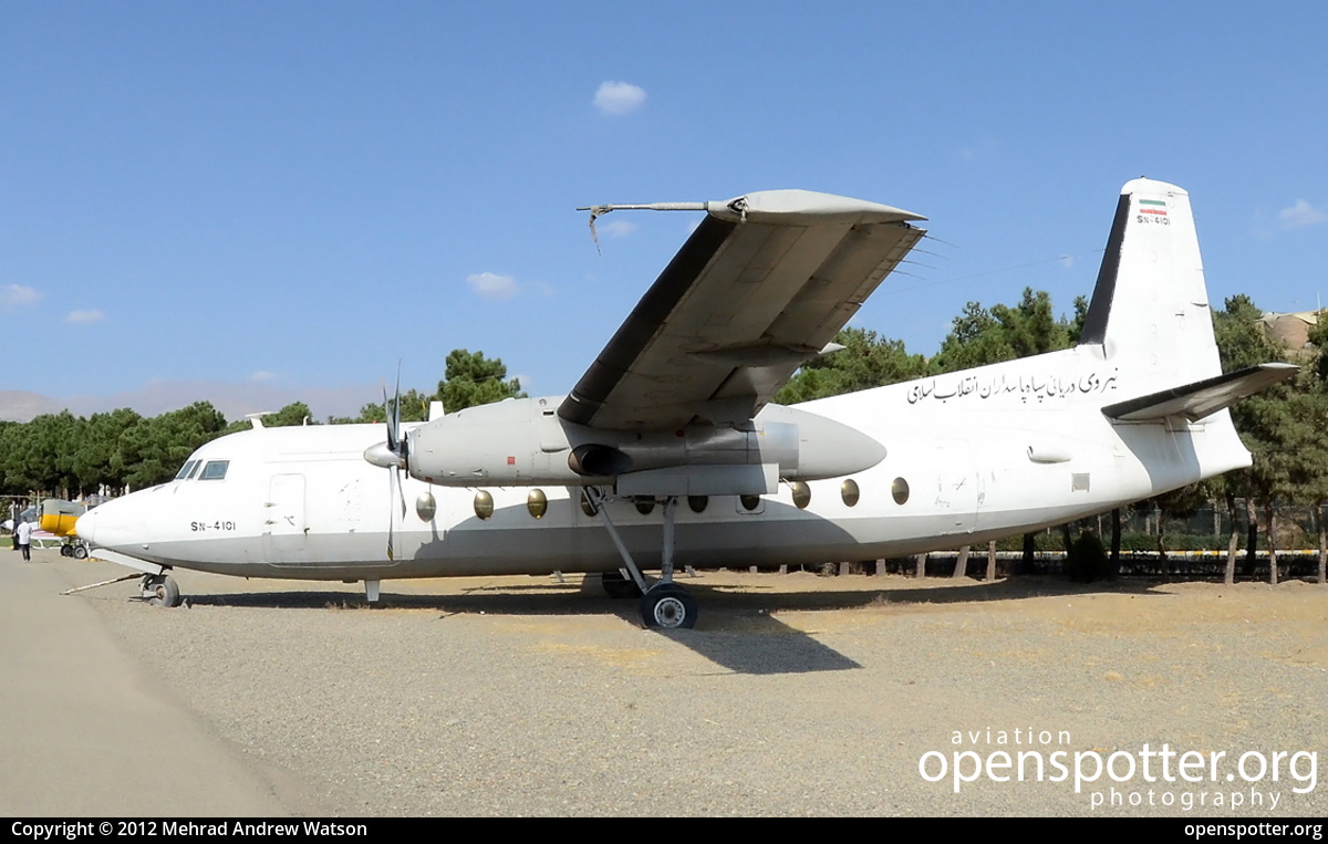 SN-4101 - Iran - Revolutionary Guard Navy Fokker F27-600 Friendship at Mehrabad International Airport (THR/OIII) taken by Mehrad Andrew Watson | openspotter.org | ID: 4636