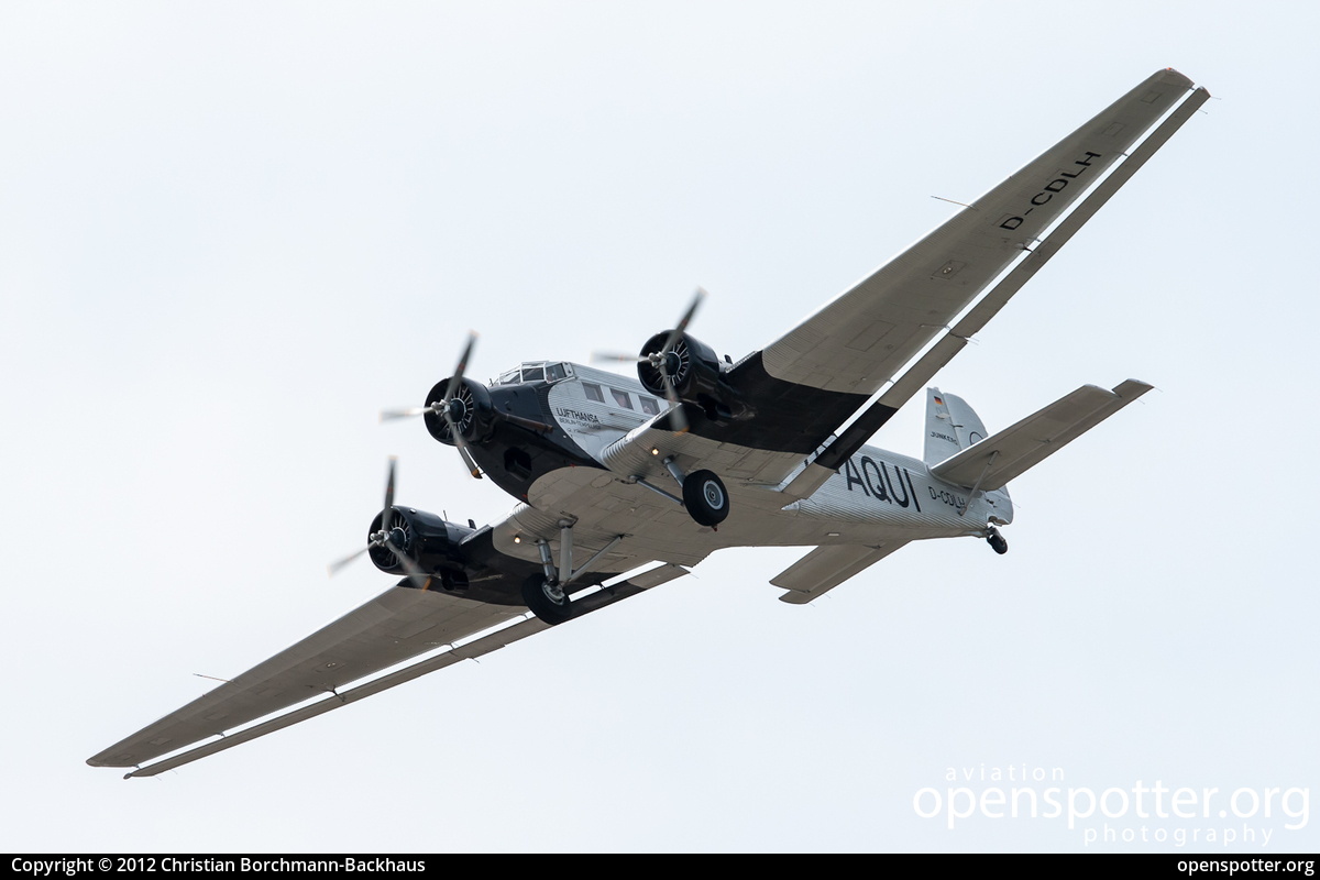 D-CDLH - Deutsche Lufthansa Berlin-Stiftung Junkers Ju 52/3m at Berlin-Schönefeld International Airport (SXF/EDDB) taken by Christian Borchmann-Backhaus | openspotter.org | ID: 3013