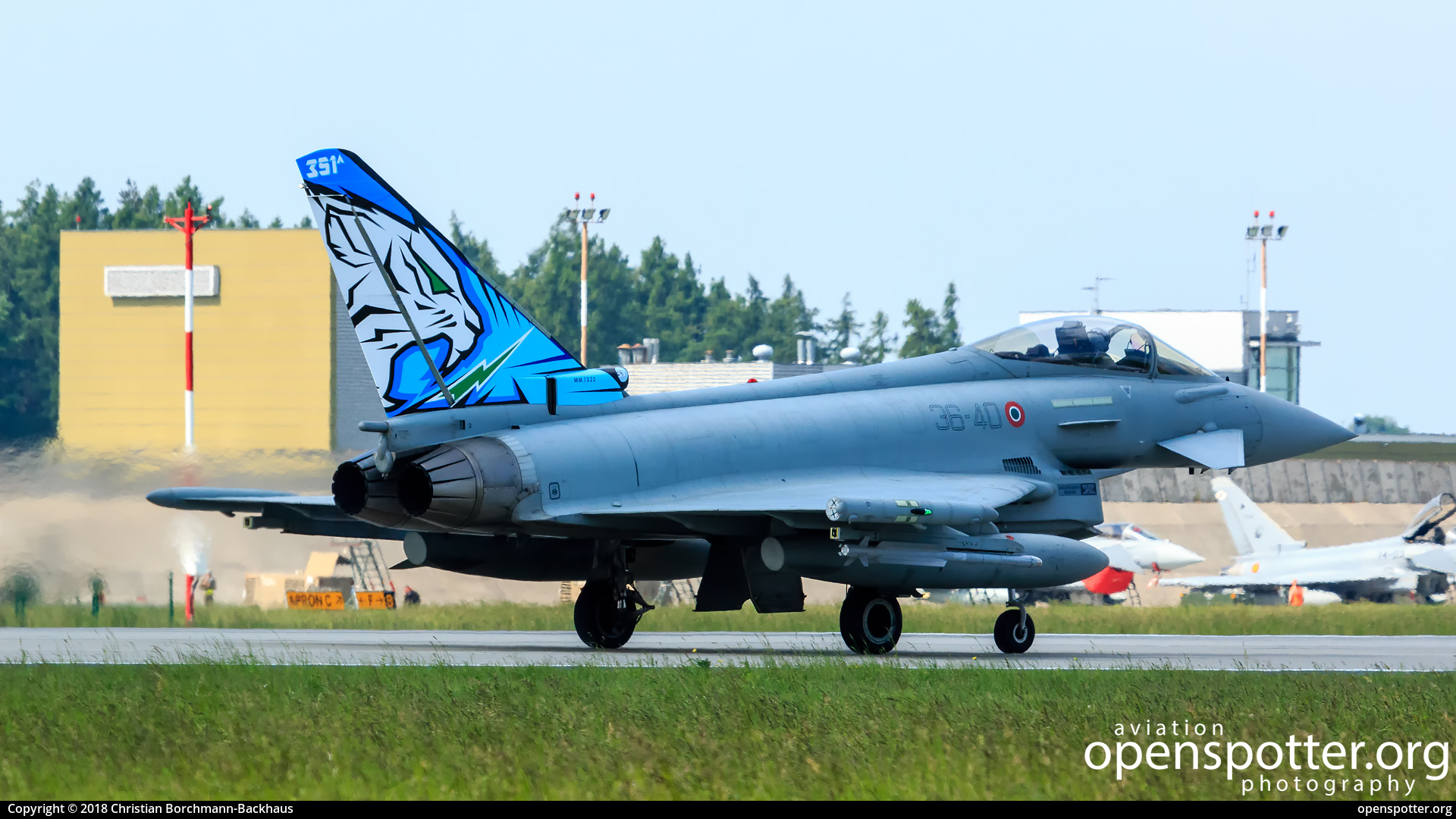 MM7322 - Italy Air Force (Aeronautica Militare) Eurofighter EF-2000 Typhoon at Poznan-Krzesiny (EPKS) taken by Christian Borchmann-Backhaus | openspotter.org | ID: 54347
