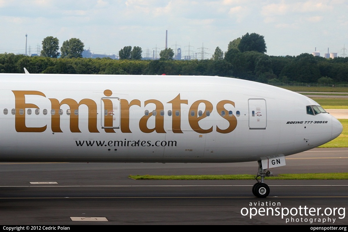 A6-EGN - Emirates Boeing 777-36N(ER) at Düsseldorf International Airport (DUS/EDDL) taken by Cedric Polan | openspotter.org | ID: 4851