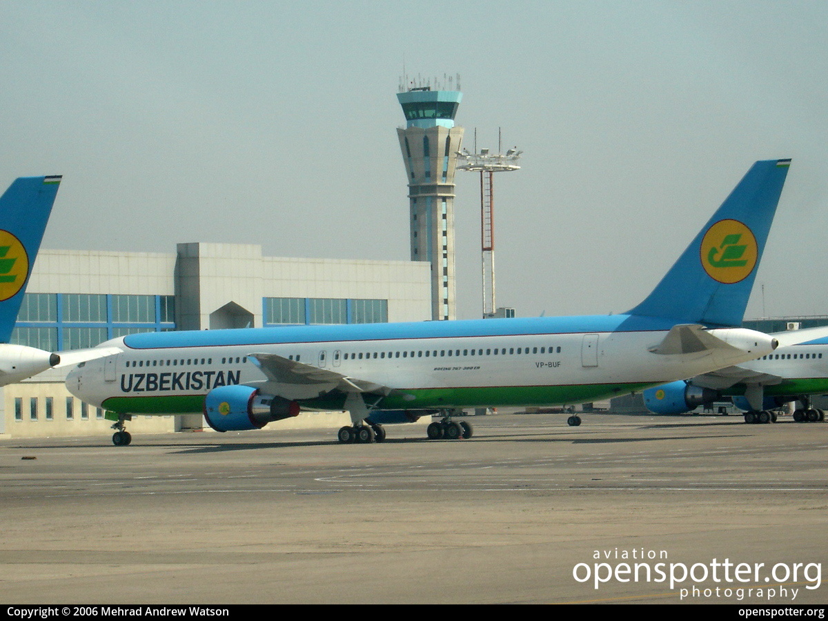 VP-BUF - Uzbekistan Airways Boeing 767-33P(ER) at Yuzhny Airport (TAS/UTTT) taken by Mehrad Andrew Watson | openspotter.org | ID: 6313