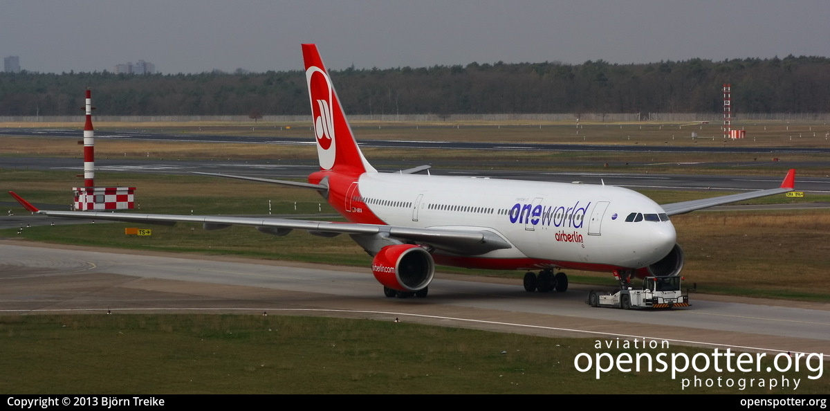 D-ABXA - Air Berlin Airbus A330-223 at Berlin-Tegel Airport (TXL/EDDT) taken by Björn Treike | openspotter.org | ID: 6954