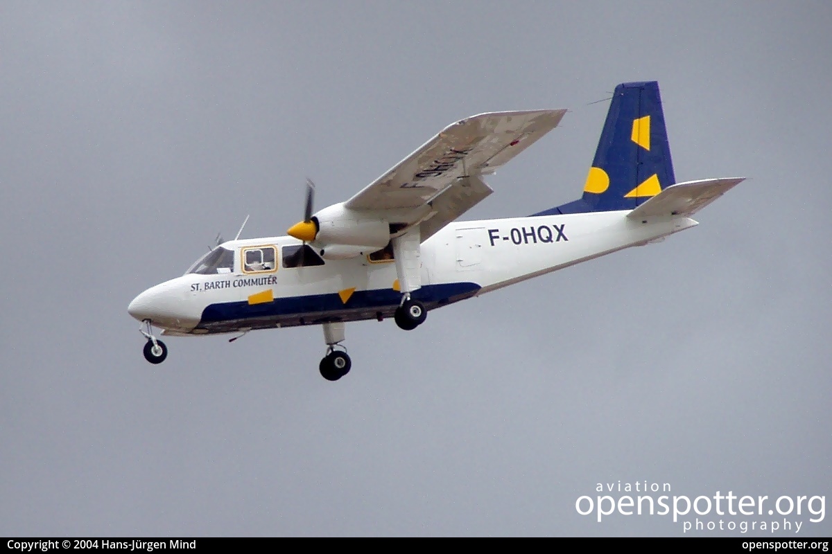 F-OHQX - St Barth Commuter Britten-Norman BN-2A-26 Islander at off airport (France) (YYY/YYYY) taken by Hans-Jürgen Mind | openspotter.org | ID: 59800