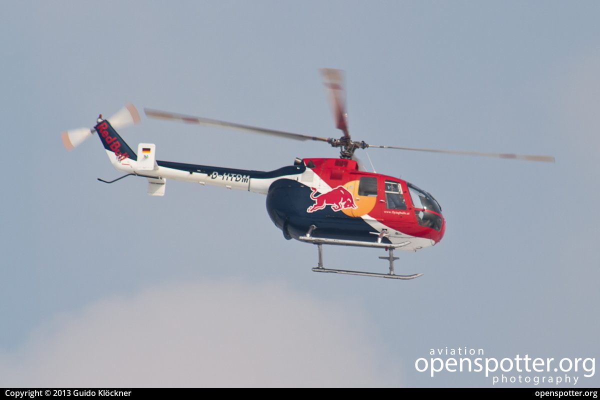 D-HTDM - Red Bull - The Flying Bulls Eurocopter (MBB) BO105CB at Salzburg Airport (SZG/LOWS) taken by Guido Klöckner | openspotter.org | ID: 6538