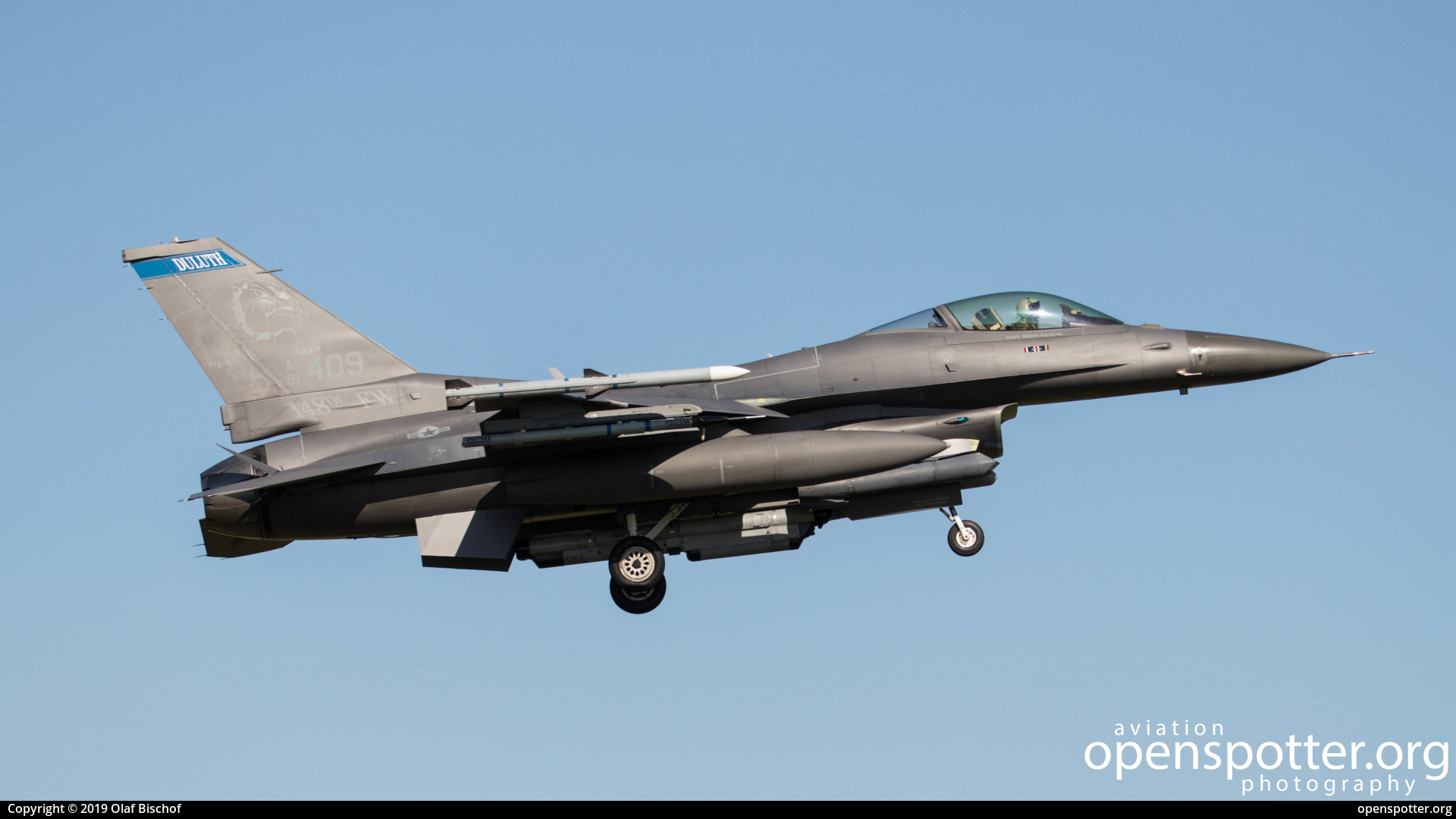 91-0409 - US Airforce (USAF) Lockheed Martin F-16C Fighting Falcon at Leeuwarden Airport (LWR/EHLW) taken by Olaf Bischof | openspotter.org | ID: 60196