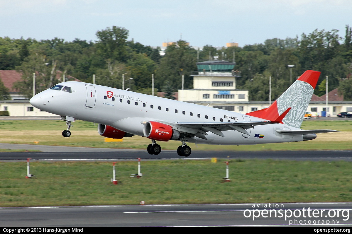 ES-AEB - Estonian Air Embraer ERJ-170LR (ERJ-170-100 LR) at Berlin-Tegel Airport (TXL/EDDT) taken by Hans-Jürgen Mind | openspotter.org | ID: 8824