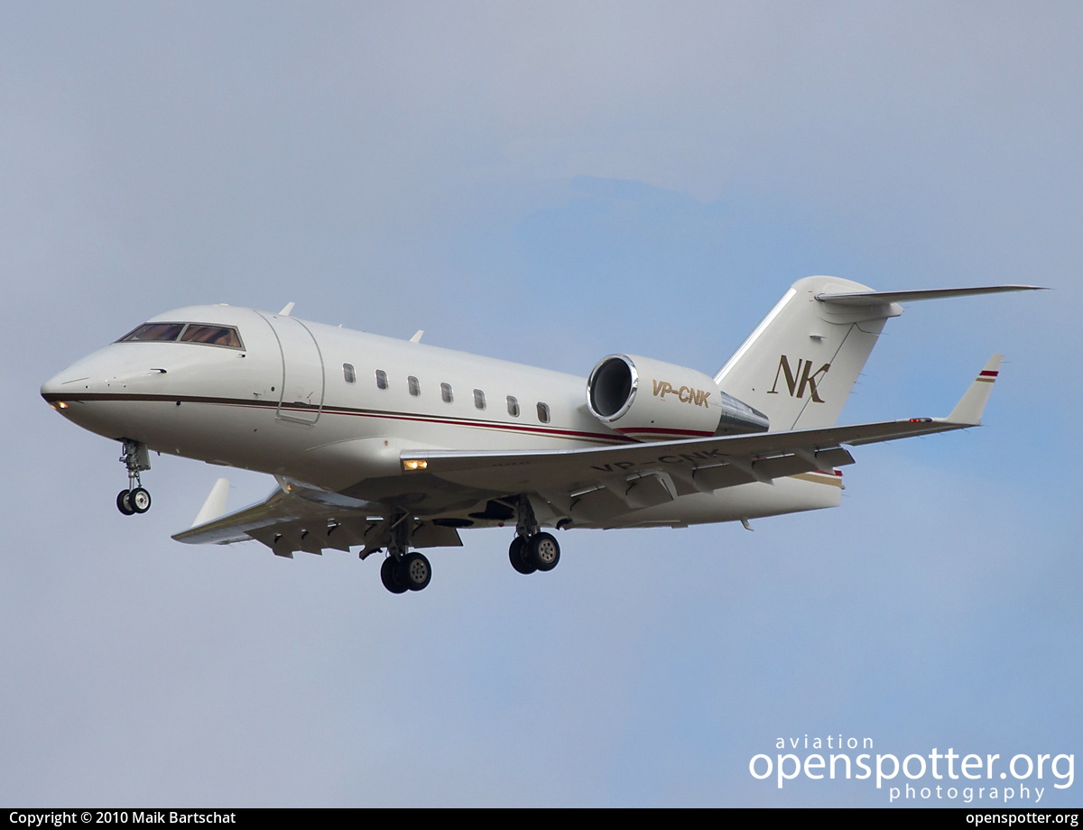 VP-CNK - Twinjet Aircraft Sales Bombardier 604 (CL-600-2B16) Challenger at Berlin-Schönefeld International Airport (SXF/EDDB) taken by Maik Bartschat | openspotter.org | ID: 1883