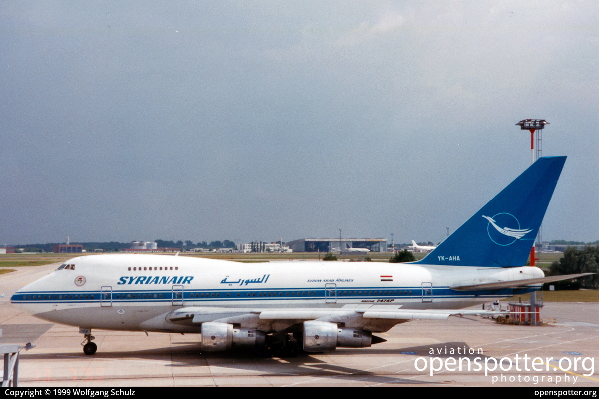 YK-AHA - Syrian Arab Airlines Boeing 747SP-94 at Berlin-Schönefeld International Airport (SXF/EDDB) taken by Wolfgang Schulz | openspotter.org | ID: 2305