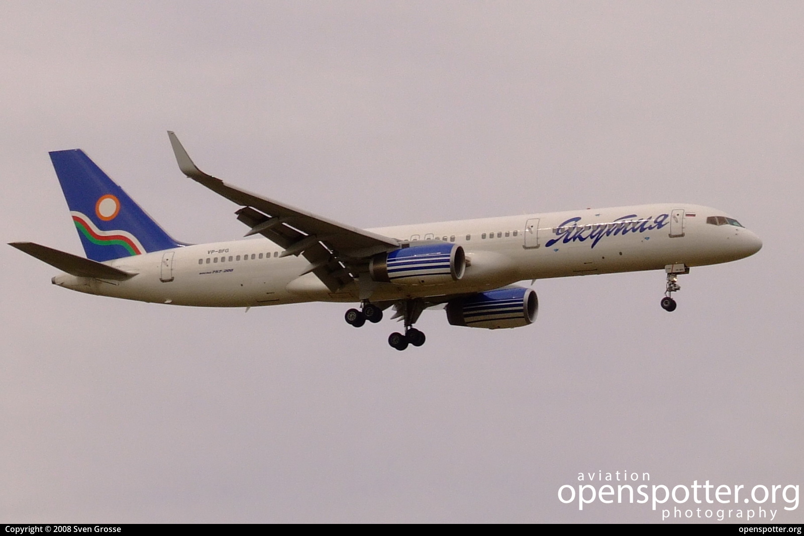 VP-BFG - Yakutia Airlines Boeing 757-256(WL) at Berlin-Schönefeld International Airport (SXF/EDDB) taken by Sven Grosse | openspotter.org | ID: 40286