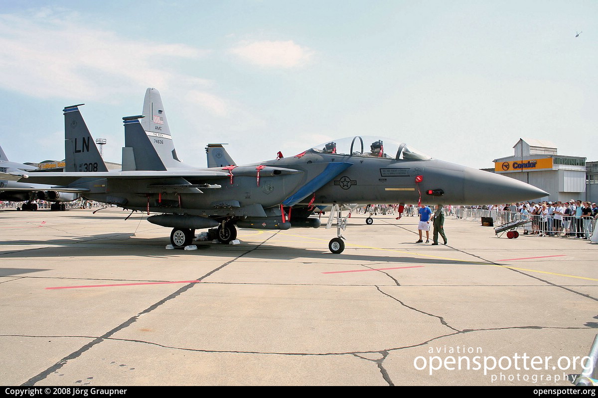 91-0308 - US Airforce (USAF) McDonnell Douglas F-15E Strike Eagle at Berlin-Schönefeld International Airport (SXF/EDDB) taken by Jörg Graupner | openspotter.org | ID: 30300