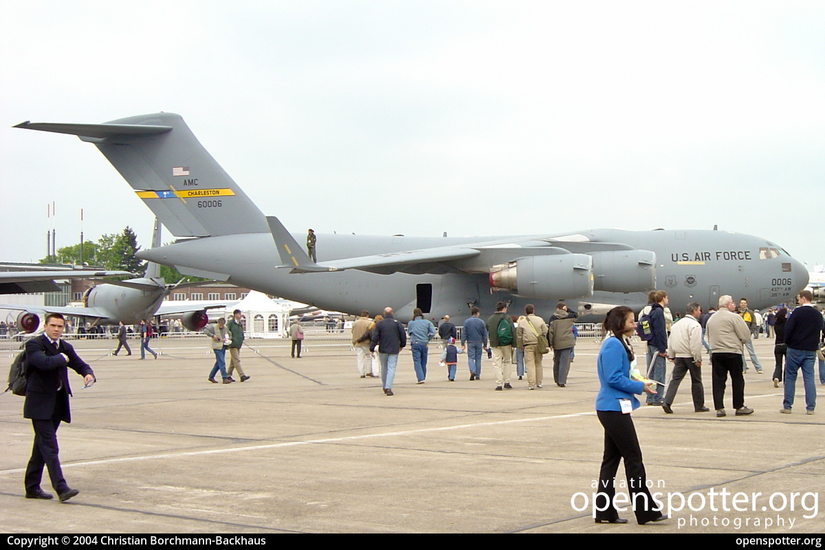 96-0006 - US Airforce (USAF) Boeing C-17A Globemaster III at Berlin-Schönefeld International Airport (SXF/EDDB) taken by Christian Borchmann-Backhaus | openspotter.org | ID: 2777