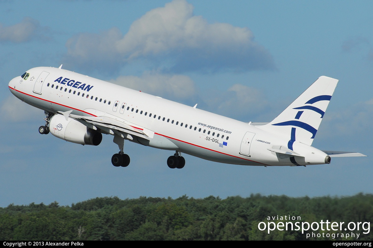 SX-DGL - Aegean Airlines Airbus A320-232 at Berlin-Tegel Airport (TXL/EDDT) taken by Alexander Pelka | openspotter.org | ID: 10617