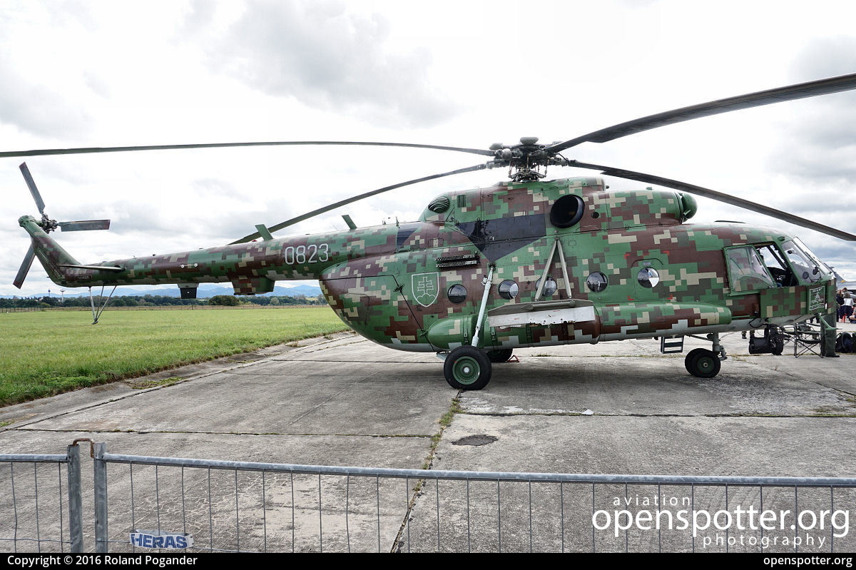 0823 - Slovak Air Force Mil Mi-17 at Ostrava-Mosnov International Airport (OSR/LKMT) taken by Roland Pogander | openspotter.org | ID: 32669
