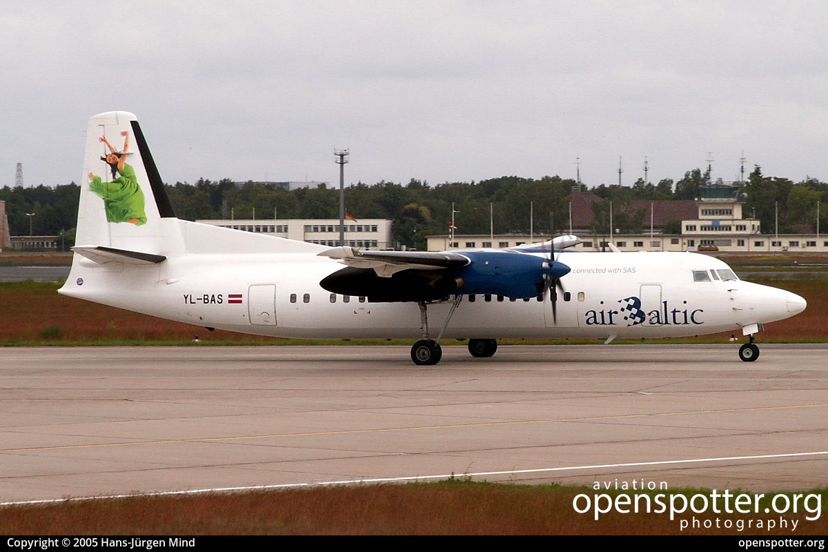 YL-BAS - Air Baltic Fokker F50 at Berlin-Tegel Airport (TXL/EDDT) taken by Hans-Jürgen Mind | openspotter.org | ID: 8890