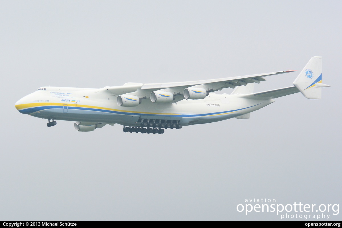 UR-82060 - Antonov Airlines (Antonov Design Bureau) Antonov An-225-100 at Leipzig/Halle Airport (LEJ/EDDP) taken by Michael Schütze | openspotter.org | ID: 7324