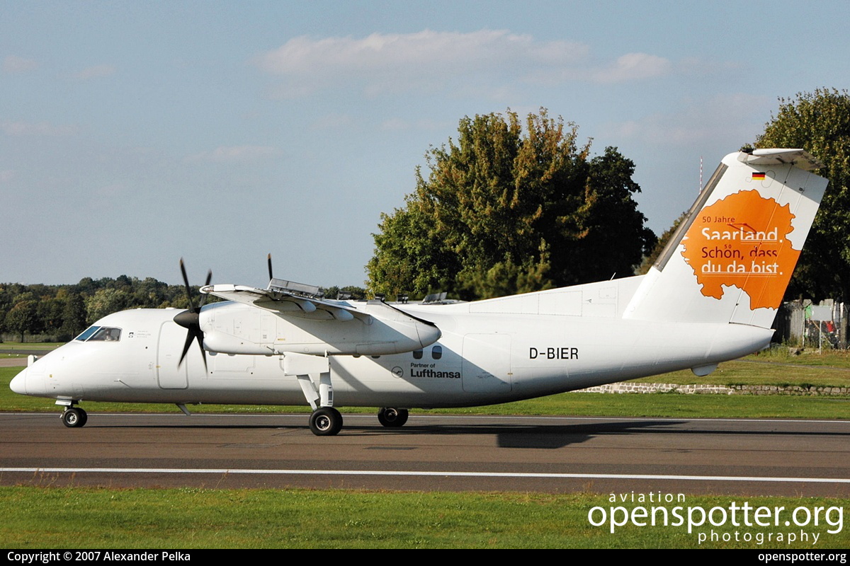 D-BIER - Cirrus Airlines De Havilland Canada DHC-8-103A Dash 8 at Berlin-Tempelhof International Airport (THF/EDDI) taken by Alexander Pelka | openspotter.org | ID: 12900
