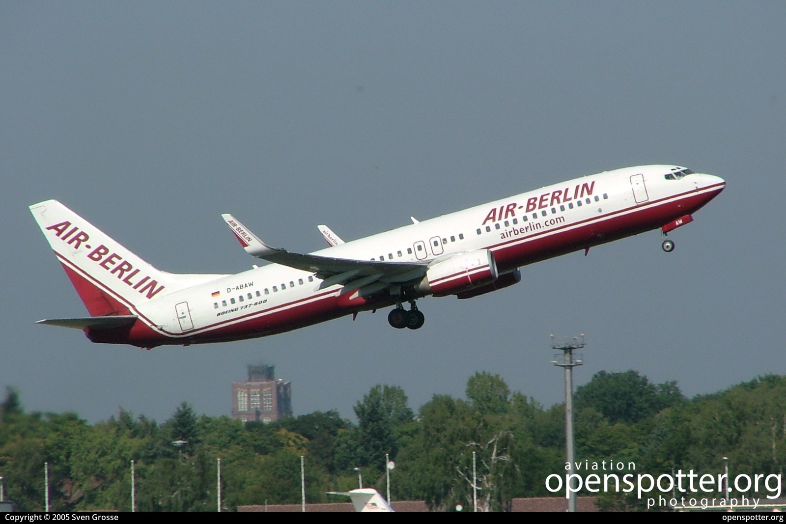 D-ABAW - Air Berlin Boeing 737-86J(WL) at Berlin-Tegel Airport (TXL/EDDT) taken by Sven Grosse | openspotter.org | ID: 39495