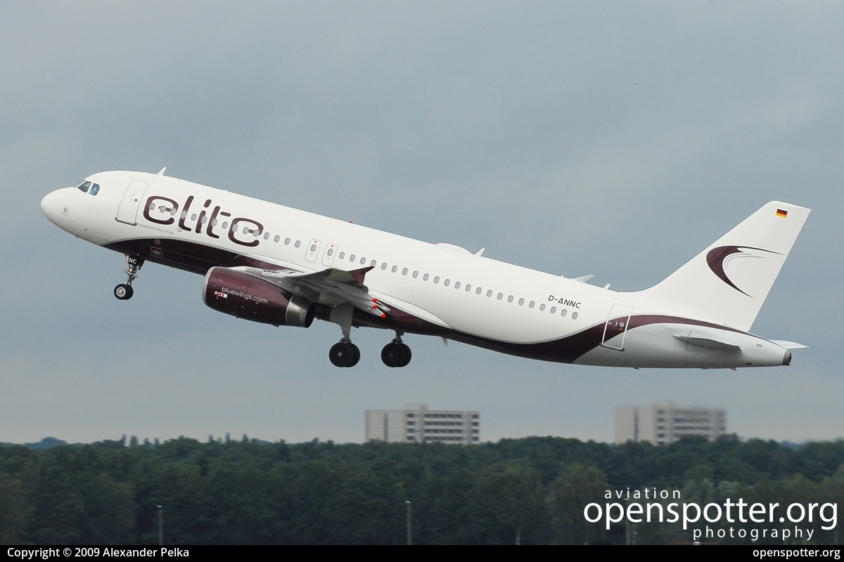 D-ANNC - Blue Wings Airbus A320-232 at Berlin-Tegel Airport (TXL/EDDT) taken by Alexander Pelka | openspotter.org | ID: 39261