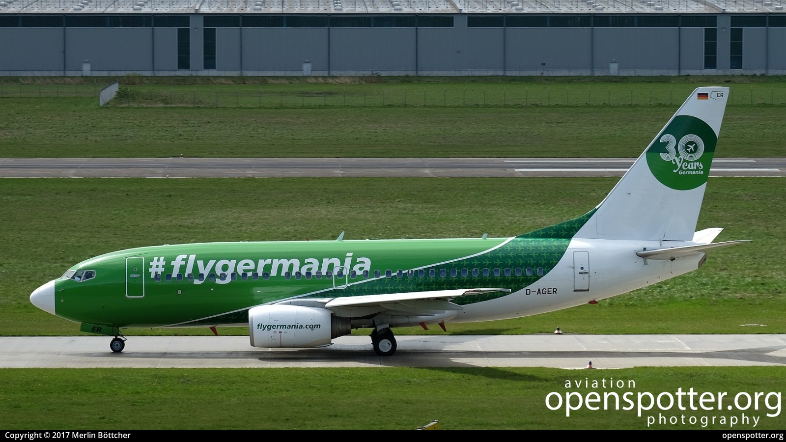 D-AGER - Germania Boeing 737-75B at Hanover-Langenhagen Airport (HAJ/EDDV) taken by Merlin Böttcher | openspotter.org | ID: 42479