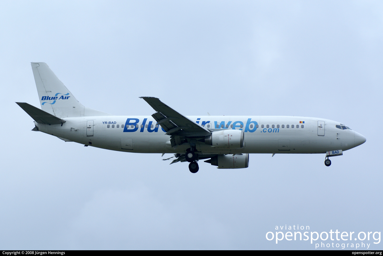 YR-BAD - Blue Air Boeing 737-4C9 at Berlin-Schönefeld International Airport (SXF/EDDB) taken by Jürgen Hennings | openspotter.org | ID: 55717