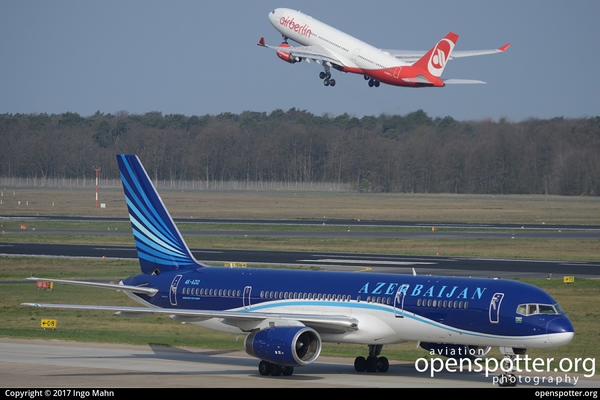 4K-AZ12 - Azerbaijan Airlines Boeing 757-22L at Berlin-Tegel Airport (TXL/EDDT) taken by Ingo Mahn | openspotter.org | ID: 41586
