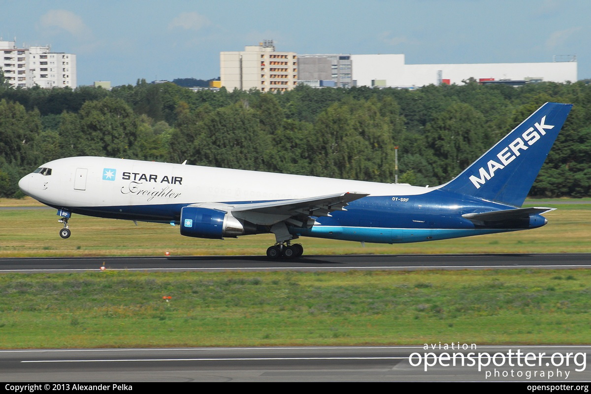 OY-SRF - Star Air Boeing 767-219(BDSF) at Berlin-Tegel Airport (TXL/EDDT) taken by Alexander Pelka | openspotter.org | ID: 9024