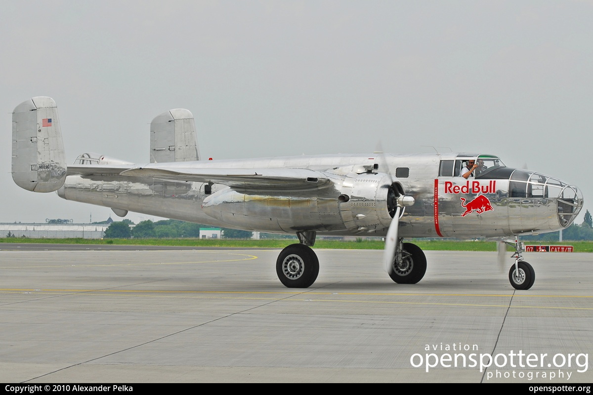 N6123C - Red Bull - The Flying Bulls North American B-25J Mitchell at Berlin-Schönefeld International Airport (SXF/EDDB) taken by Alexander Pelka | openspotter.org | ID: 12947