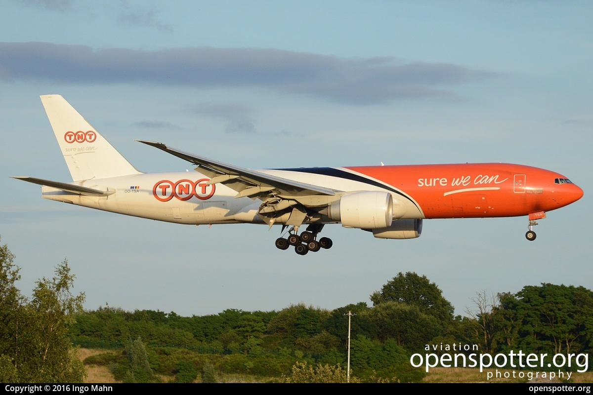 OO-TSA - TNT Airways Boeing 777-FHT at Liège Airport (Bierset Airport) (LGG/EBLG) taken by Ingo Mahn | openspotter.org | ID: 40284