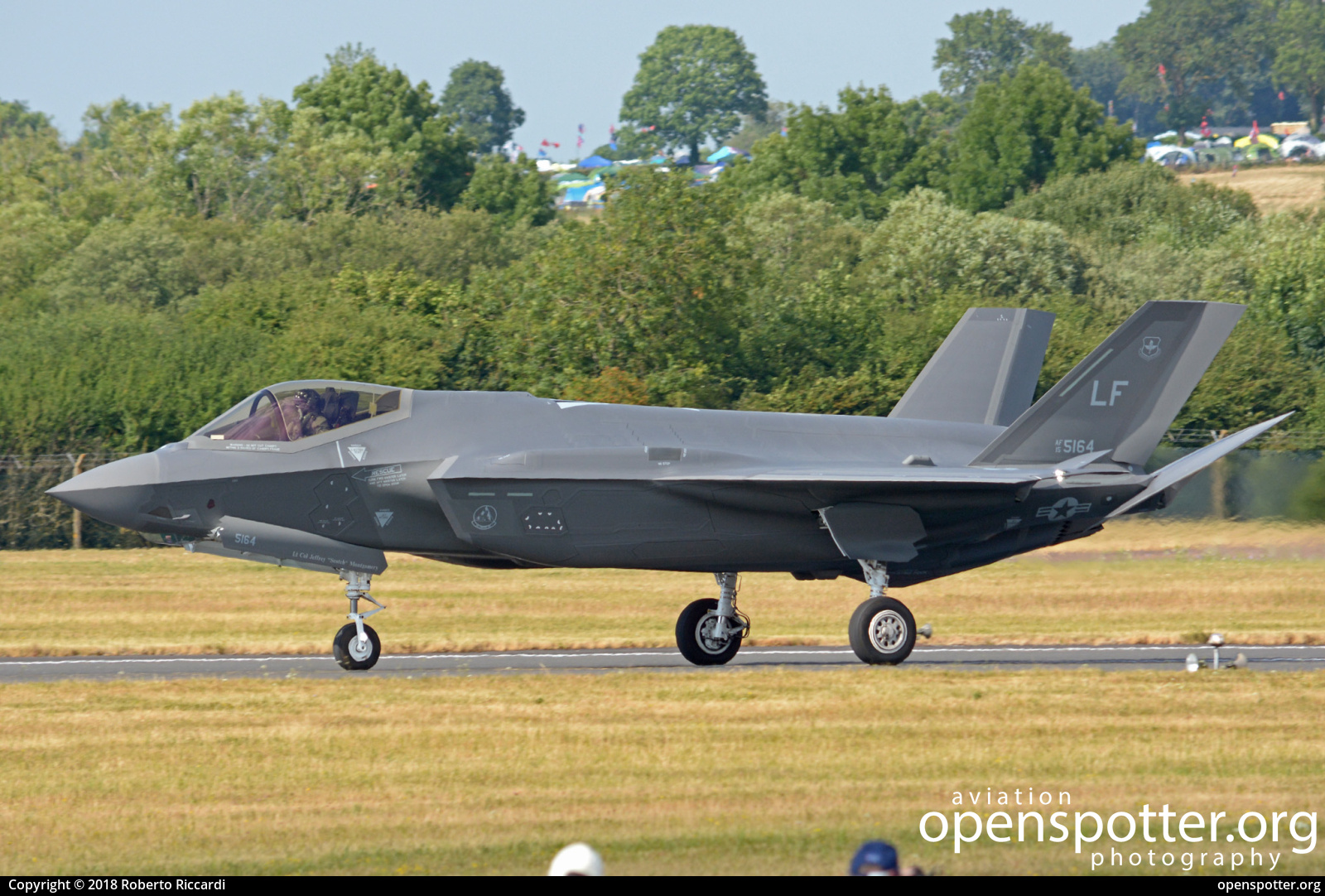 15-5164 - US Airforce (USAF) Lockheed Martin F-35A Lightning II at RAF Fairford (FFD/EGVA) taken by Roberto Riccardi | openspotter.org | ID: 88982