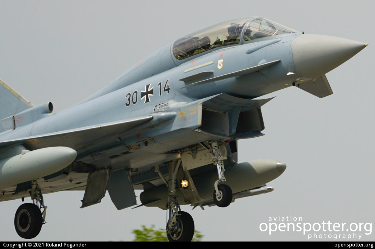 30+14 - German Air Force (Luftwaffe) Eurofighter EF-2000 Typhoon at Fliegerhorst Wittmundhafen (ETNT) taken by Roland Pogander | openspotter.org | ID: 73554