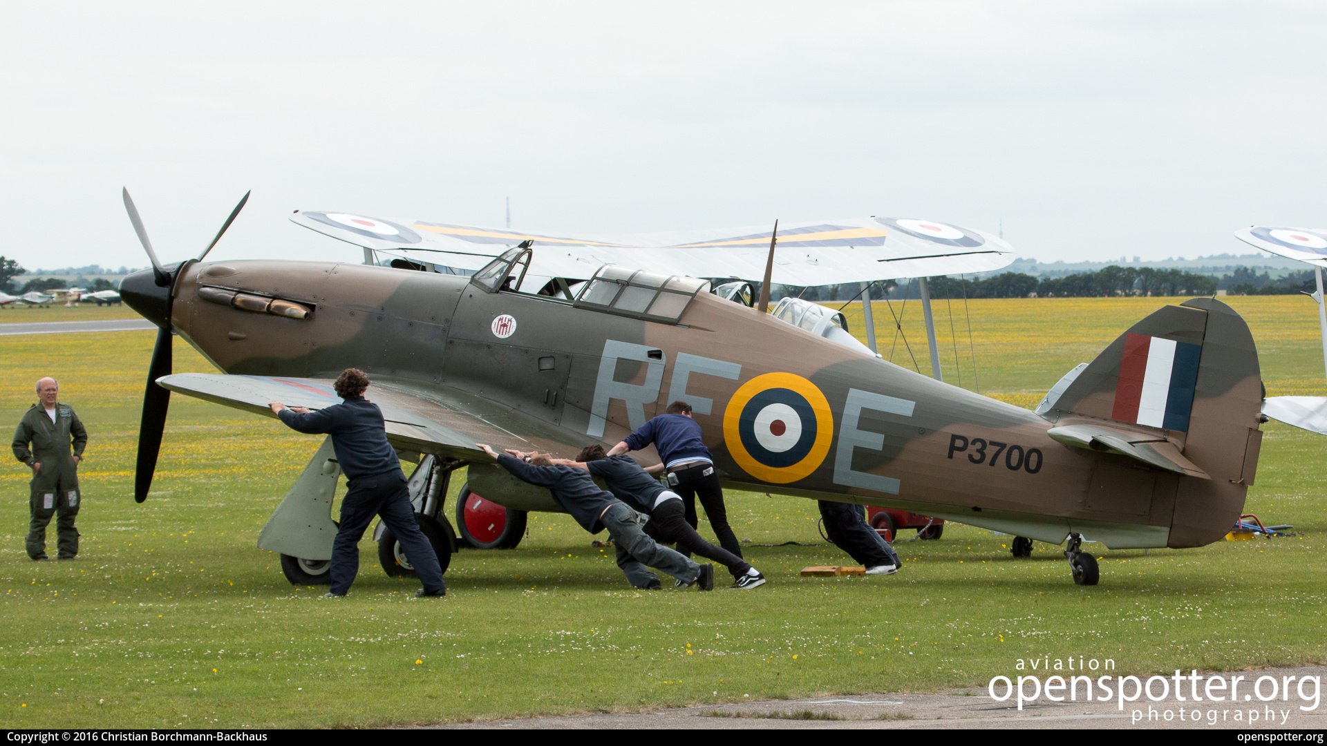 G-HURI - Private / Untitled Hawker Hurricane Mk. XIIa at Duxford Airport (QFO/EGSU) taken by Christian Borchmann-Backhaus | openspotter.org | ID: 49051