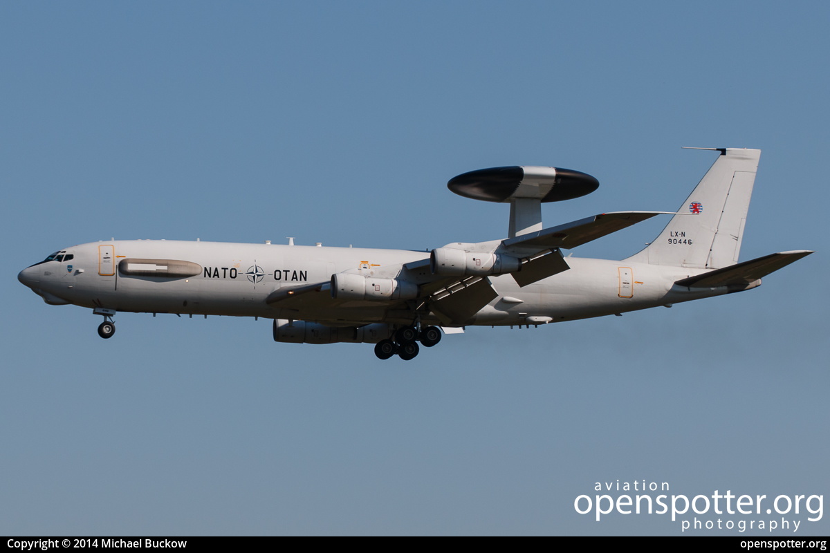 LX-N90446 - NATO / OTAN	 Boeing E-3A Sentry (707-320B) at Berlin-Schönefeld International Airport (SXF/EDDB) taken by Michael Buckow | openspotter.org | ID: 16200