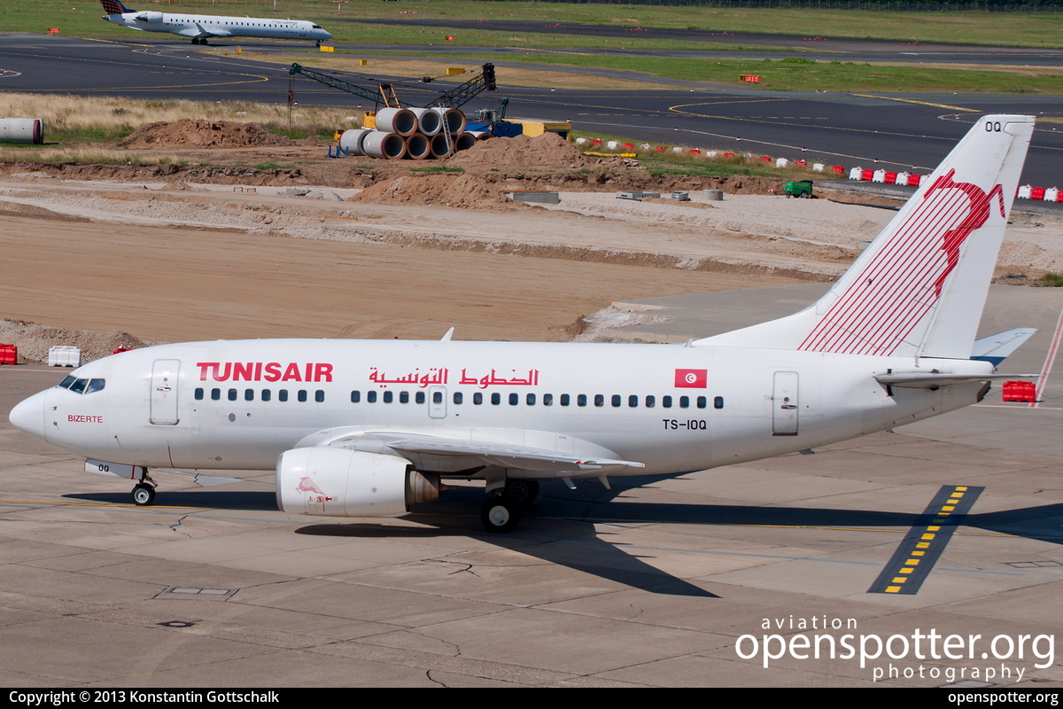 TS-IOQ - Tunisair Boeing 737-6H3 at Düsseldorf International Airport (DUS/EDDL) taken by Konstantin Gottschalk | openspotter.org | ID: 26778